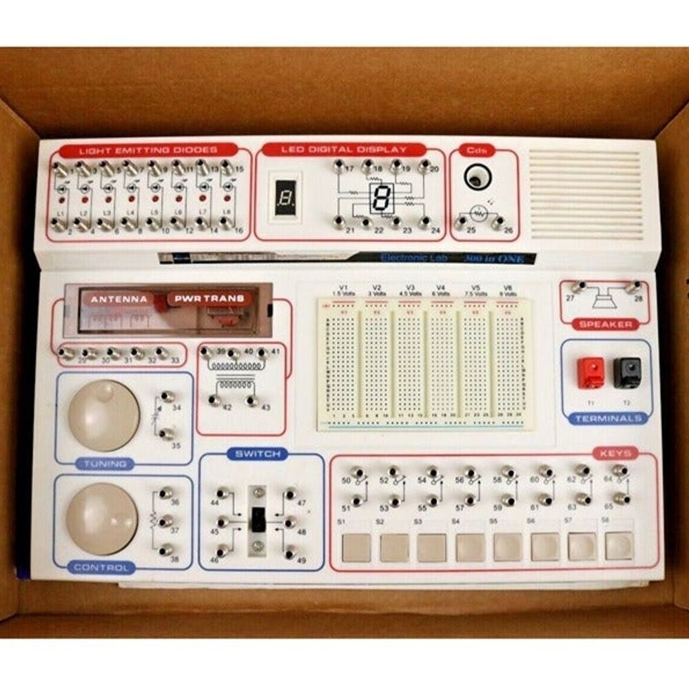 Maxitronix 300 in 1 Project Lab Learning Kit Learn Electronics Circuit Switch
